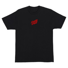 SANTA CRUZ Men’s Stranger Things S/S T-Shirt Screaming Lights Skate Shirt Black