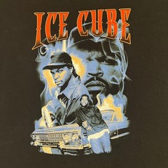 Y2K Ice Cube T Shirt Black 2XL Hip Hop Rap Music size XXL OG Gangsta