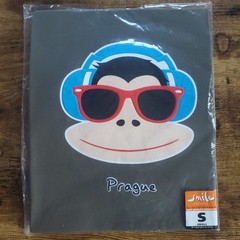 Size Small Prague Monkey With Headphones T-Shirt With Amsterdam Wrist Strap