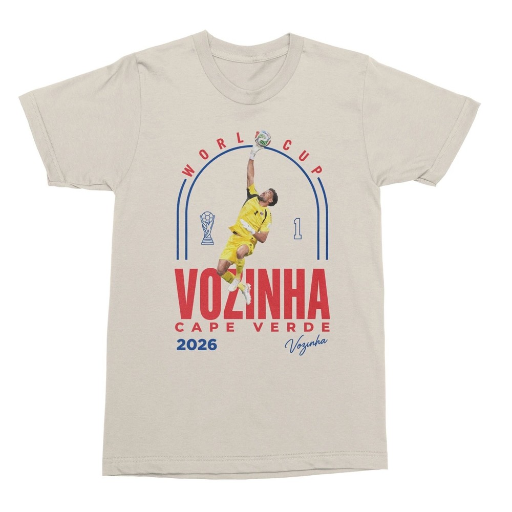 Vozinha Cape Verde Tribute 2026 Soccer Fans Unisex Graphic Tee