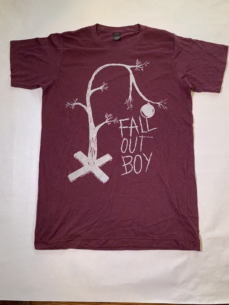 Fall Out Boy Band Concert Maroon Graphic T Shirt Sz S