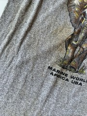 Grey “Marine World Africa USA” Elephant Graphic Tank Top AGU-731