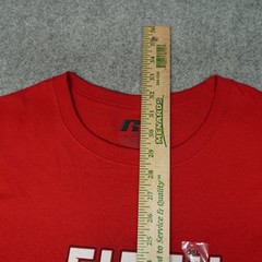 New Russell University of Wisconsin Men’s T-Shirt Red 2XL Cotton