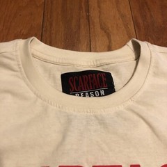 Reason X Scarface Tony Montana T Shirt Men’s Size XL Cigar Off White Sand Rare