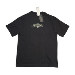 Penshoppe Philippines Men’s Black Graphic Logo Tee Size L Cotton Knit Crew Neck