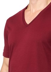 Armani Exchange Men’s Basic Pima V Neck Tee, Cabernet, Sz-XL