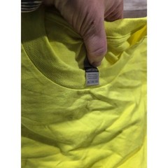 3- Gildan Mens DryBlend Long Sleeve T Shirt Safety Yellow 2XL High Vis