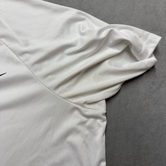 Nike Swim Dri Fit Size L White UPF 40+ Performance Shirt Short Sleeve Crew
