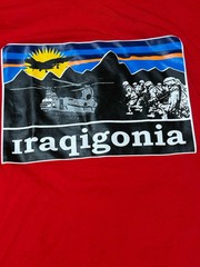 BKG Tshirt Men’s Size XL Shirt Red Iraqigonia Screen Print Mountains