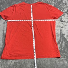 Lacoste Shirt Men 2XL Red Regular Fit Pima Cotton RN87651 V Neck Croc Patch Logo