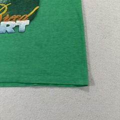 Vintage 80s Paper Thin Trucker T Shirt Green Sz M Rig USA Trucking Tee