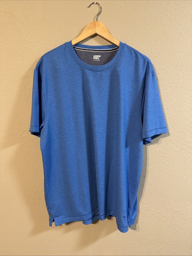 Lands’ End Men’s Tee Shirt Classic Fit 4-Way Stretch – XL