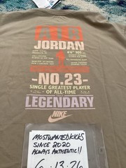 NWT Nike Air Jordan Flight Oversized T-Shirt Khaki & Iced Carmine Men’s Sz M