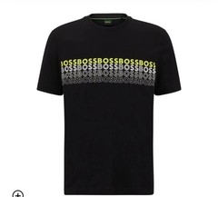 BOSS Athleisure Men’s Black Crew Neck Pullover Logo Graphic Sweatshirt XL