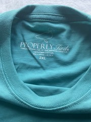 Properly Tied Green Duck Graphic Print Pocket Pima Cotton Crew T-Shirt Men 2XL