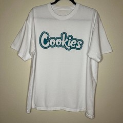 Berner Cookies Clothing SF – Size Large Men White/Blue/Green Logo
