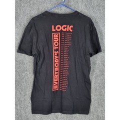 Logic Everybody’s Tour T-Shirt Black Graphic Robot Hip Hop Concert Band Tee Sz M