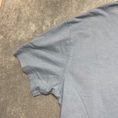 L.L. Bean T Shirt Mens XL Blue Cotton Henley Neck Casual Summer Traditional Fit
