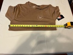 Vortex Men’s T-shirt Beige Medium Cotton Polyester – Athletic Fit – NWT