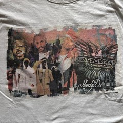 Vtg Dipset Diplomats T Shirt Sz 4XL Camron Jim Jones Juelz Music Rap Tee Y2K 00s