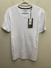 NEW Kenneth Cole Men’s Medium White Core Edit V-neck Short Sleeve T-Shirt