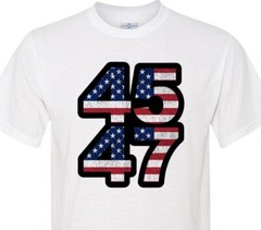 Trump 45 47 – Patriotic – USA – Uber Soft – Cheap & Fast Shipping