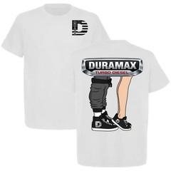 Duramax Turbo Diesel Graphic T-Shirt Funny Couple Legs Chevy Truck Fan Tee