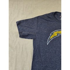 NFL Team Apparel Los Angeles Chargers Mens Medium Blue Heather Graphic T-Shirt