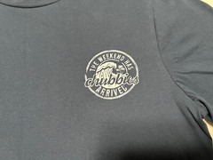 CHUBBIES The Weekend Has Arrived Men XXL Blue Short Sleeve 2 Sided T-Shirt