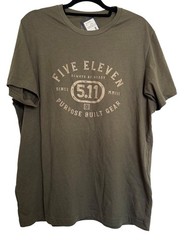 5.11 Tactical Size XL Purpose Crest LOGO V2 Ranger Green NWT Short Sleeve Tee Sh