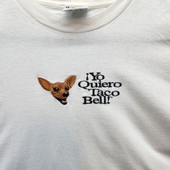 Vintage Taco Bell Shirt Mens XL White Yo Quiero Chihuahua Dog Promo 90s RARE