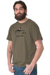 Life is Crap Funny Hangover Cure Adult Gift Adult Short Sleeve Crewneck Tee
