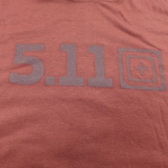 NEW 5.11 Tactical Shirt Mens L Red Hooded Long Sleeve Hoodie Graphic Tee T-Shirt