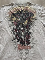Y2K Jimmy’z Brand Skull Crucifix Cyber Grunge Skater Goth Sz S *see pics