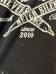 Distressed Sublime With Rome Never Shoot Us Down Tour Black Shirt Size Medium