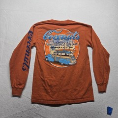 Coconuts Ocean City, MD Tee T-Shirt Orange Long Sleeve Adult Size S Small