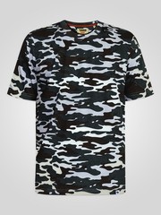 D555 DUKE BIG MENS CAMOUFLAGE T-SHIRT STORM GREY 2XL 3XL-6XL 7XL 8XL KS16427
