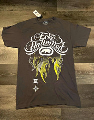 Ecko Unltd. Men’s Charcoal Rhinoceros Logo Graphic Cotton Knit Tee, Size S