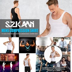 Men’s Slimming Body Shaper Workout Shirt Muscle Sleeveless Bodybuilding Tank Top