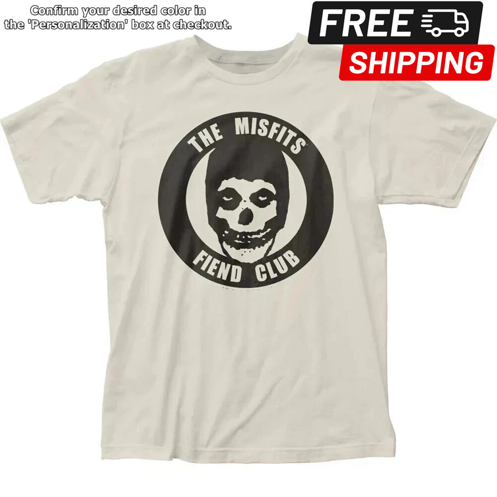 NEW! Misfits Fiend Club White Unisex Cotton T-shirt, Size S-5XL