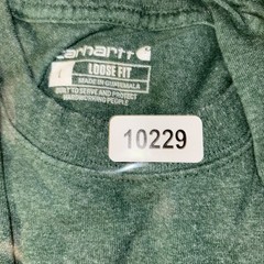 Carhartt Long Sleeve Logo T shirt Men’s Large Loose Fit K231 Green