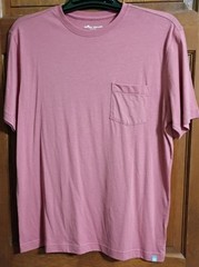 PETER MILLAR Seaside Men’s ROSE Short Sleeve Cotton Blend T Shirt, Size Medium