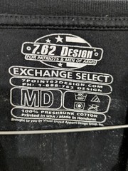 7.62 Design Exchange Select Men’s M Black Cotton Crew Neck Military Graphic Tee
