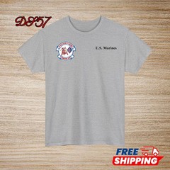 3rd Battalion 1st Marine Regiment USMC Small Logo T-Shirt S to 5XL Made In USA