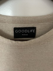 GOODLIFE Mens T-Shirt Medium Curved Hem Modern Casual Crew Comfort Soft Top
