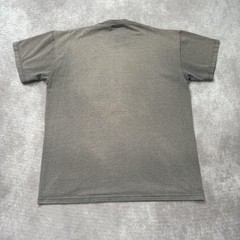Vintage 90s Russell Athletic Pocket Tee Shirt Mens M Gray Fade Ghost USA