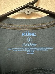 Kuhl Wildfibre Men’s Base Layer Shirt Blue Long Sleeve Outdoor Hiking Sz S