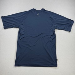 Jordan Training Shirt Mens L Blue Jupman Logo Short Sleeve Athletic Activewear