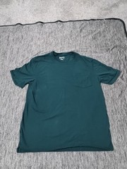 Duluth Longtail T-Shirt Mens Large Green 100% Cotton Crew Neck Short Sleeve