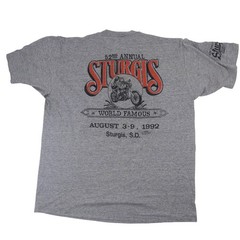 Vintage 1992 Stugis Rally XL “Riding like the Wind” Wolf Graphic T Shirt Gray